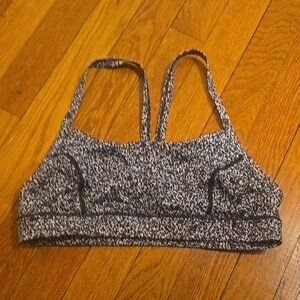 Women's Black and White Lululemon Sports Bra